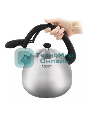 Чайник металлический Rondell Esfera RDS-1656, 3л, стальной