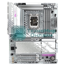 Материнская плата Gigabyte B860 AORUS ELITE WIFI7 ICE, LGA 1851, Intel B860, 4xDDR5, 4xSATA, 3xM.2, 1xPCIe 5.0 x16, 2xPCIe 4.0 x1, 1xHDMI, 2xDP, 1x 2.5Gb LAN, 6xUSB-A 3.2, 1xUSB-C 3.2, 4xUSB-A 2.0, 2x3.5 мм, 7.1, ATX