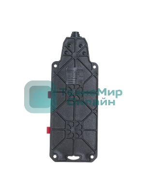 Колодка каучуковая ЭРА с/з 2 гн 16A IP44 красная (12/120/720)