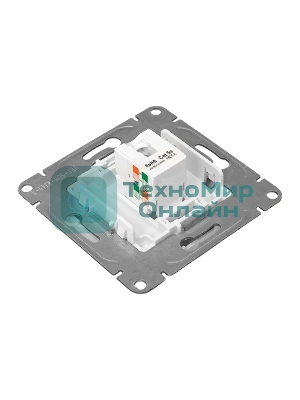 Механизм розетки RJ45 (cat5) EKF UP1-SOW-RJ45-5 белый Эпика