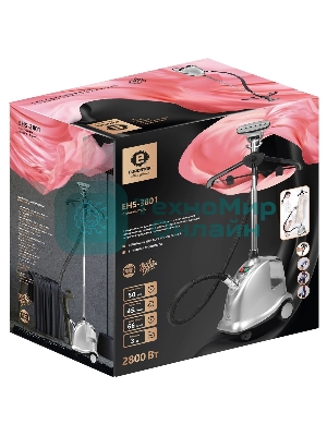 Отпариватель Eurostek EHS-3801 серебристый, 2800 Вт, 45 г/мин, 3000 мл