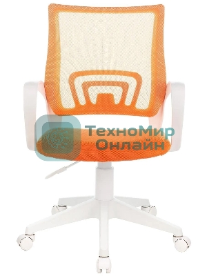 Кресло Бюрократ CH-W695NLT TW-38-3 TW-96-1 оранжевый, сетка/ткань, 120 кг, механизм качания