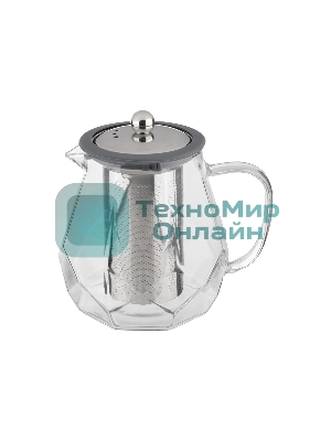 Чайник заварочный LEONORD AROMA, 820 мл из боросиликатного стекла, корпус с гранями (106791)