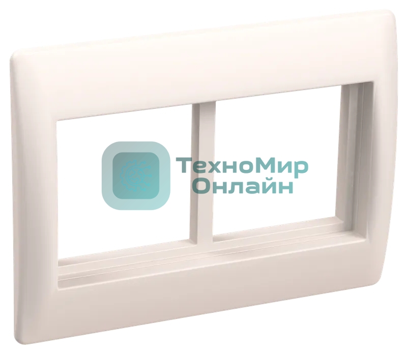 Рамка 4 мод. Праймер с суппортом 75 мм бел. IEK CKK-40D-RSU4-075-K01