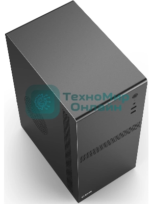 Компьютерный корпус CBR mATX Minitower V201, без БП, 2хUSB 2.0, HD Audio+Mic, черный PCC-MATX-V201-WPSU