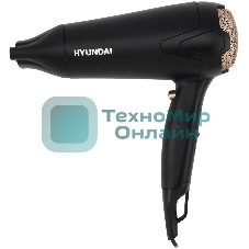 Фен Hyundai H-HDI0755 черный матовый, 2000 Вт, ионизация