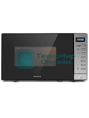 Микроволновая печь Rondell RDE-MW203 черный/серебристый, 20 л, 700 Вт, переключатели - кнопки