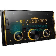 Автомагнитола ACV AVS-2100BM, 2 DIN, Bluetooth, USB Type-A, AUX, пульт ДУ