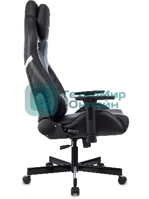 Кресло Knight Thunder 5X черный, экокожа, 120 кг, механизм качания