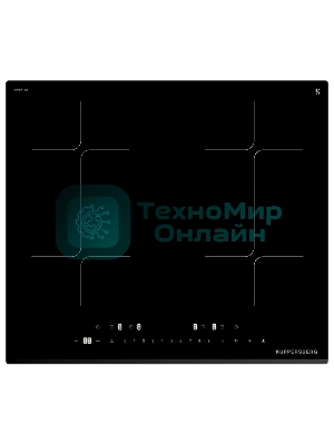Варочная поверхность Kuppersberg/Варочная поверхность Kuppersberg, индукция, High-Tech, 9 уровней мощности, inverter, таймер, пауза, Booster, автоматическое отключение, Flexi-zone, слайдерное управление, поддержание тепла, черный
