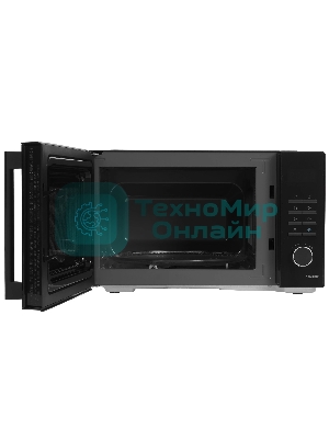 Микроволновая печь Centek CT-1563 черный, 23 л, 800 Вт, переключатели - кнопки, поворотный механизм