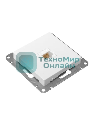 Механизм розетки RJ45 (cat5) EKF UP1-SOW-RJ45-5 белый Эпика