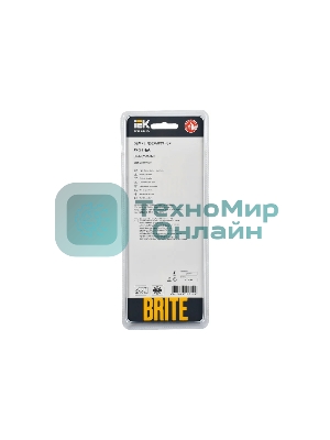 Рамка 3-местная IEK BRITE РУ-3-1-БрА (BR-M32-M-K47) металл алюминий