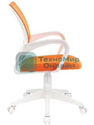 Кресло Бюрократ CH-W695NLT TW-38-3 TW-96-1 оранжевый, сетка/ткань, 120 кг, механизм качания