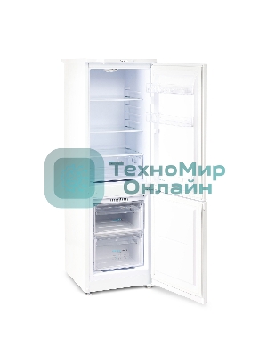 Холодильник Бирюса 418 белый двухкамерный 125/55л морозилка снизу
