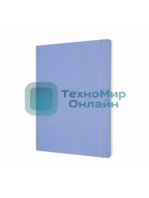 Блокнот Moleskine CLASSIC SOFT QP623B42 XLarge 190х250 мм, 192 страниц, нелинованный, мягкая обложка, голубая гортензия