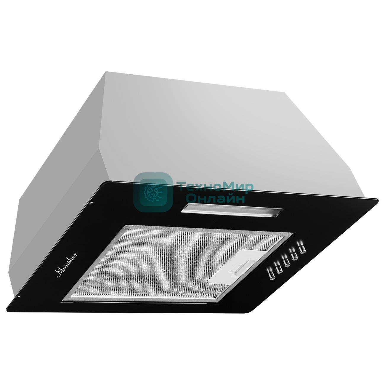 Вытяжка встраиваемая Monsher ANGERS 40 Noir черный, 40 см, 800 куб. м/ч, 45 дБ