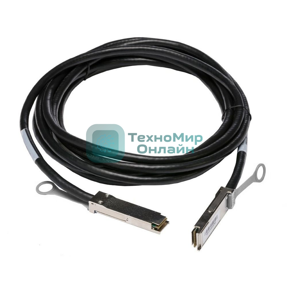 Пассивная кабельная сборка 100G, QSFP28, 30AWG, Passive, DAC, 1м Future Technologies FT-QSFP28-CabP-AWG30-1