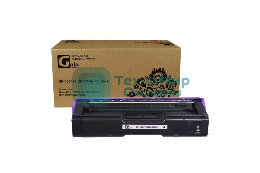 Картридж GalaPrint GP-406479 (SPC310HE) черный (6500 стр) для Ricoh Aficio SPC231/SPC232/SPC242/SPC311/SPC312/SPC320
