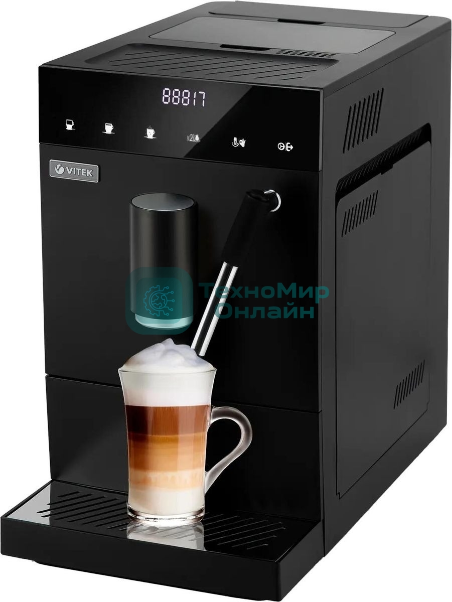 Кофемашина Vitek Metropolis VT-8701 1350Вт черный