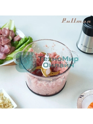 Измельчитель электрический Pullman PL-320, 1000Вт, 6 лезвий, стеклянная чаша 3 л