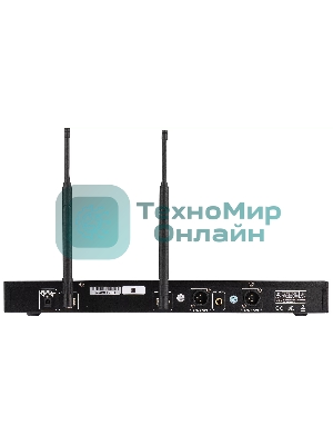 Радиосистема ITC T-521US UHF двухканальная радиосистема с двумя головными микрофонами, LCD дисплей, частотный диапазон 470-510 MHz.