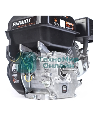 Двигатель PATRIOT XP 708 BH, Мощность 7,0 л.с.; 212 см³; 3600об/мин; бак 3,6л.; хвостовик 20 мм, шпонка; вес 15 кг.