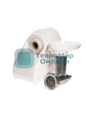 Мясорубка электрическая Белвар Помощница КЭМ-36/220-4-32 белый, 1000 Вт, 0.6 кг/мин, реверс, насадки - 6