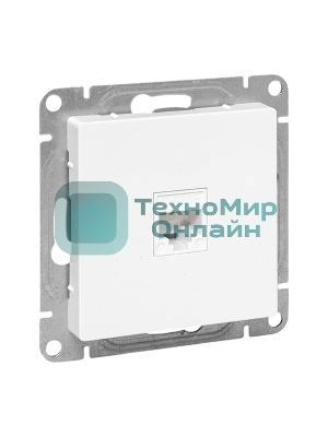 Механизм розетки RJ45 (cat5) EKF UP1-SOW-RJ45-5 белый Эпика