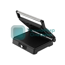 Гриль электрический Topdevice EG1/2200 Вт/0-240 °C/раскрытие на 180 °C/несъемные панели/черно-серебристый (TDSEG001_BK)