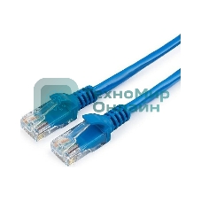 Патч-корд CCA light UTP Гарнизон PC-UTP-5e-1.5-B cat.5e, 1.5м, литой, многожильный синий