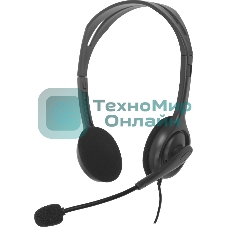 Гарнитура проводная Logitech Headset H110 grey (981-000472/981-000271)