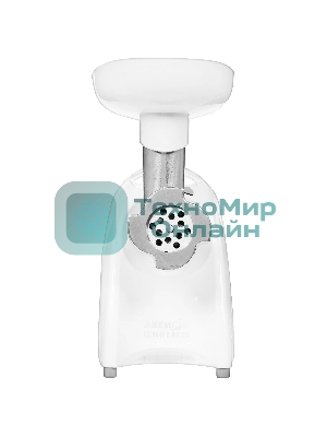 Мясорубка электрическая Аксион М41.02 белый, 1700 Вт, 2.0 кг/мин, реверс, защита от перегрузки, насадки - 8