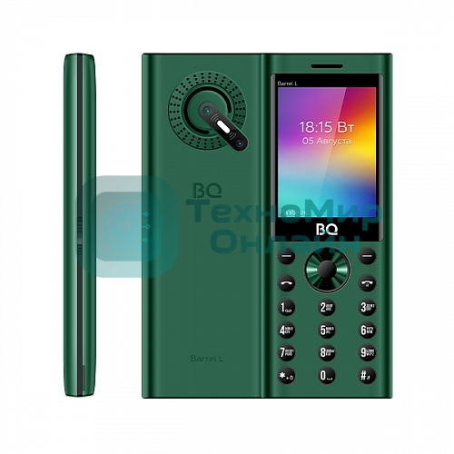 Мобильный телефон BQ 2458 Barrel L зеленый/черный