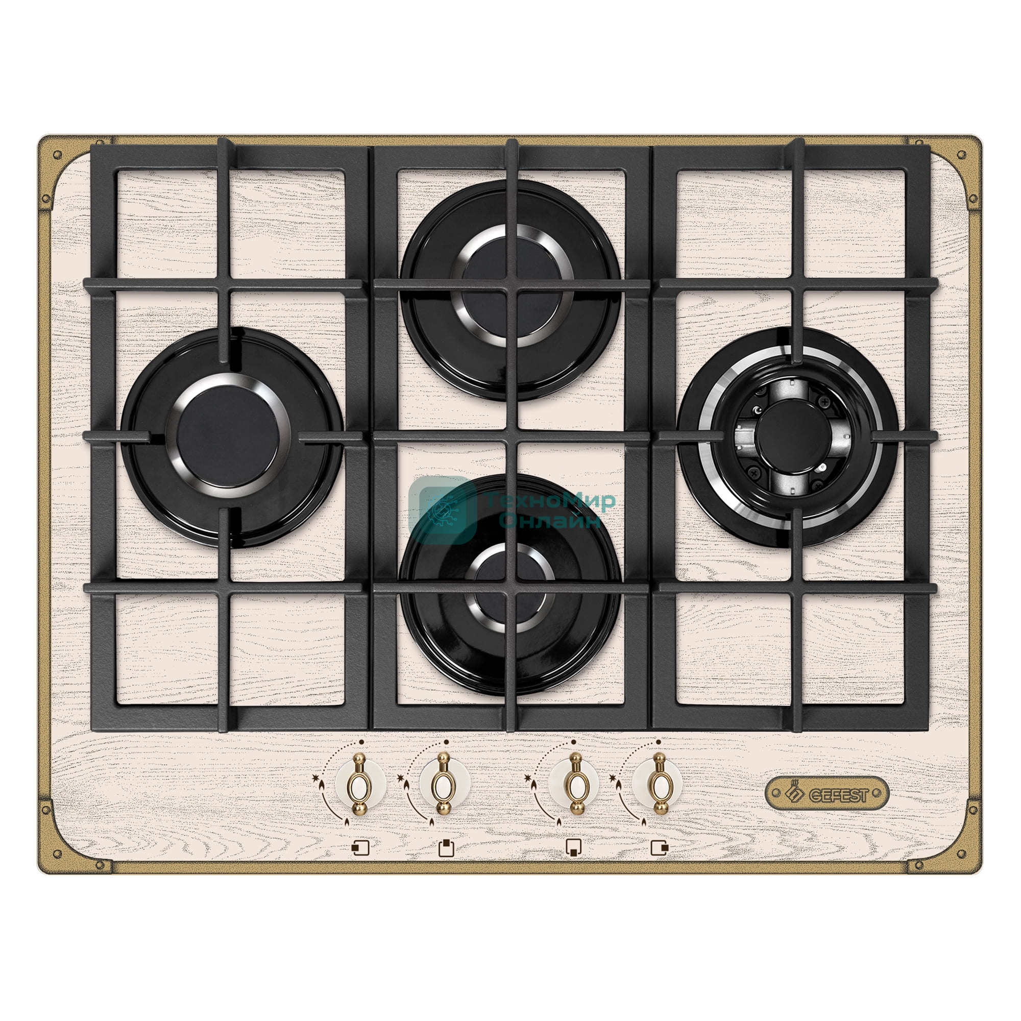 Газовая варочная панель Gefest ПВГ 2231-01 Р37 кремовый