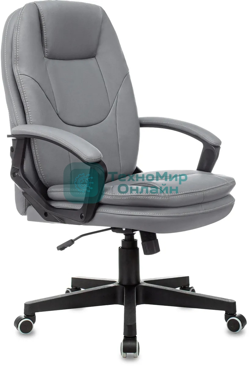 Кресло Бюрократ CH-868N серый, экокожа