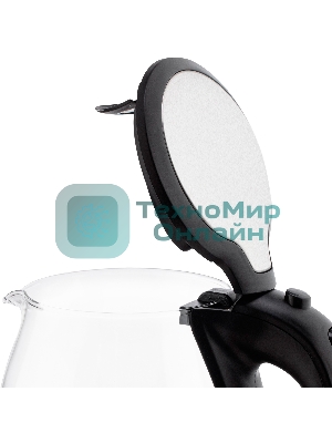 Чайник электрический 7095-VT(TR) Vitek Мощность 2200 вт.Объем 1.8 л,Материал корпуса термостойкое стекло.