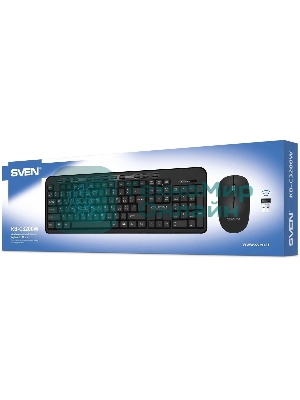 Комплект клавиатура + мышь SVEN KB-C3200W беспроводные клавиатура и мышь, черные