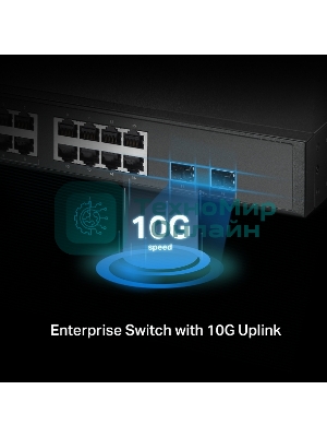 Коммутатор TP-Link SG3218XP-M2 (L2+) 16x2.5Гбит/с 2xКомбо(10Gbase-T/SFP+) 2SFP+ 8PoE+ 240W управляемый