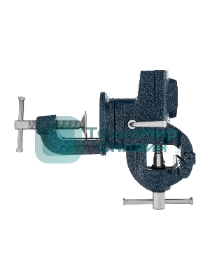 Тиски Сибртех слесарные настольные поворотные ширина рабочихгубок 65мм наковальня