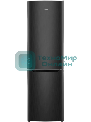 Холодильник Atlant XM 6624-159 черный двухкамерный 228/119л морозилка снизу