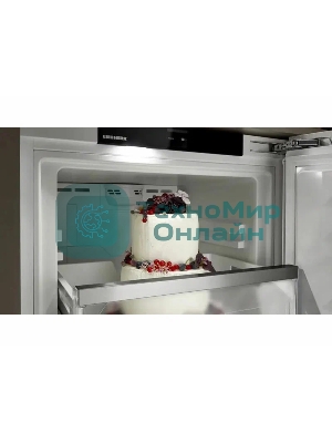 Встраиваемая морозильная камера Liebherr Pure, высота 82-88 см, door-on-door, SmartFrost, сенсорная электроника за дверью.