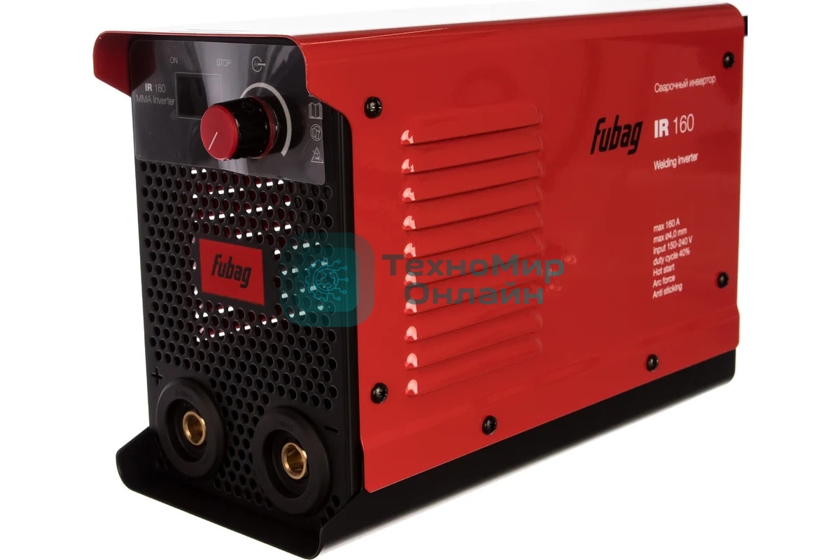 Инвертор сварочный FUBAG IR 160 220В ММА 5-160А 1.6-4.0мм 4.64кг
