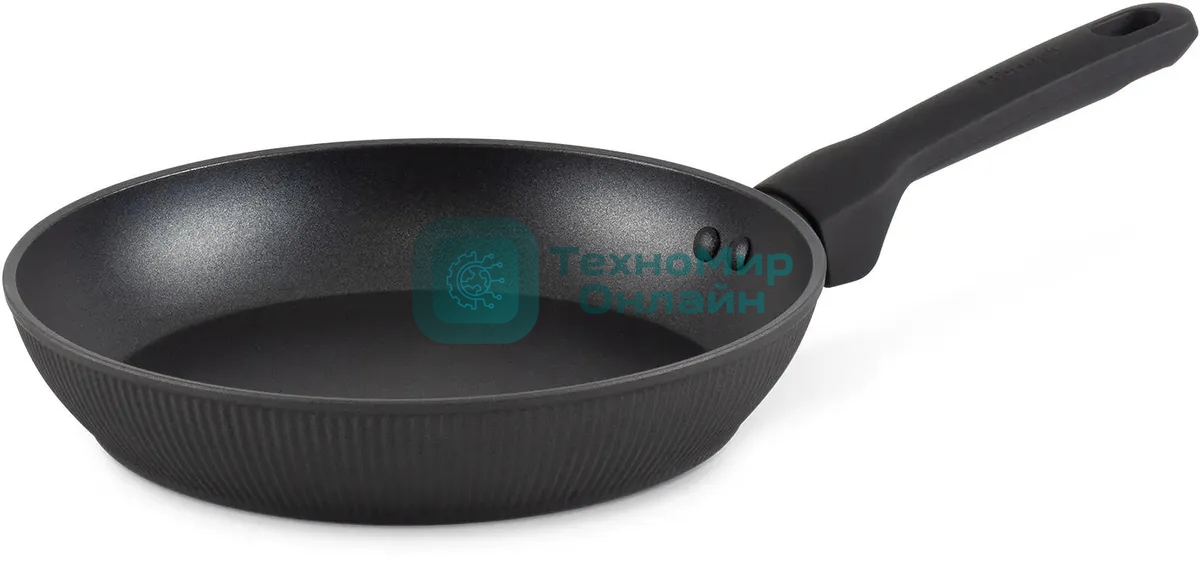 Сковорода Rondell Shell RDA-1926 круглая 26 см, покрытие: Xylan Plus ручка несъемная (без крышки) темно-серый