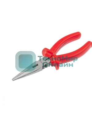 Длинногубцы Matrix Econom, 200 мм, прямые шлифованные, пластмассовые рукоятки