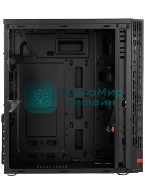 Корпус ATX Eurocase M12 черный, ABS пластик, 2*USB2.0, USB3.0, HD AUDIO