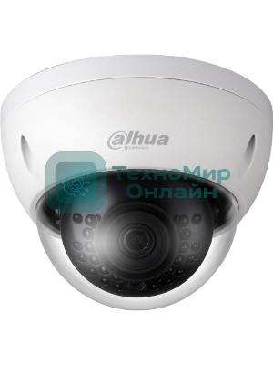 Уличная купольная IP-видеокамера Dahua 2Мп; 1/2.8” CMOS; объектив 2.8мм; механический ИК-фильтр; чувствительность 0.01лк@F2.0; сжатие: H.265+, H.265, H.264+, H.264, MJPEG; 2 потока до 2Мп@25к/с; ИК-по