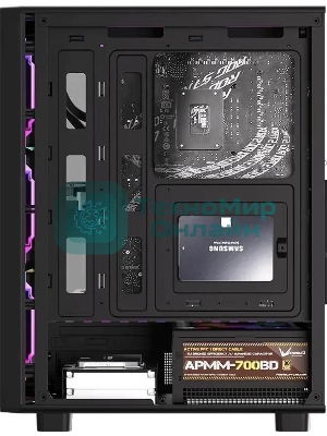 Компьютерный корпус Aerocool/Formula MANA DYNAMIC черный без БП ATX 6x120мм 2xUSB 3.0 1xUSB3.1 audio bott PSU