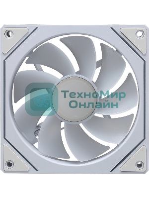 Вентилятор для корпуса Aerocool/Formula Floe 12WH ARPW ARGb белый, 120 мм, 1500 об/мин, 26.8 дБ, 4 pin