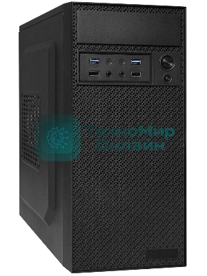Компьютерный корпус Minitower ExeGate BAA-109U2-UNS400 (mATX, БП UNS400 с вент. 12см, 2*USB+2*USB 3.0, аудио, черный)